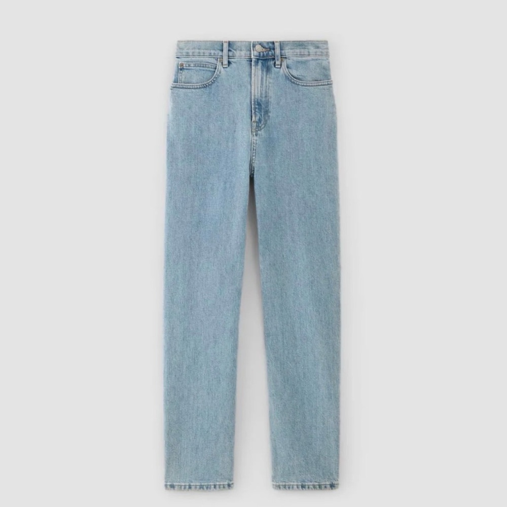 Everlane Light Blue Organic Cotton Jeans The Way High Jeans For Women - Picture 3 of 9
